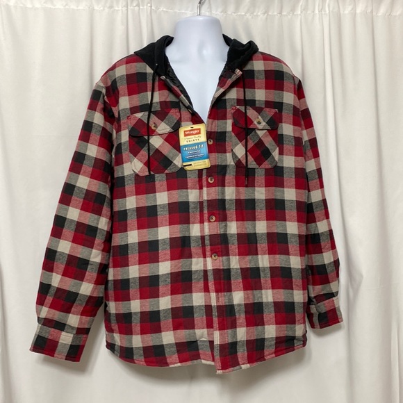 Coats | Wrangler Flannel Hooded Jacket 